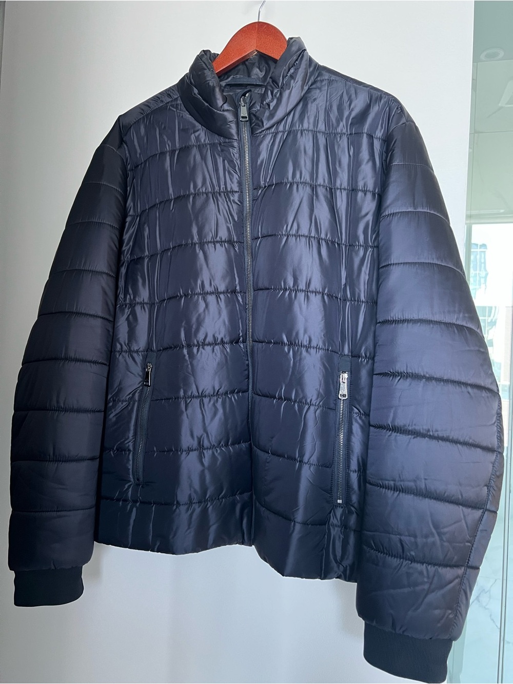 Paul & Shark Men XXL Lightweight Puffer Jacket Loro Piana Fabric